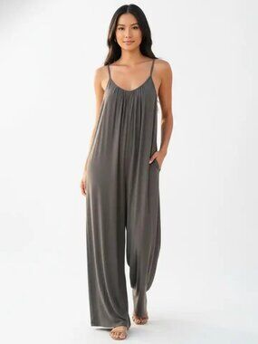 New BALLOON STYLE SUMMER JUMPSUIT - mink